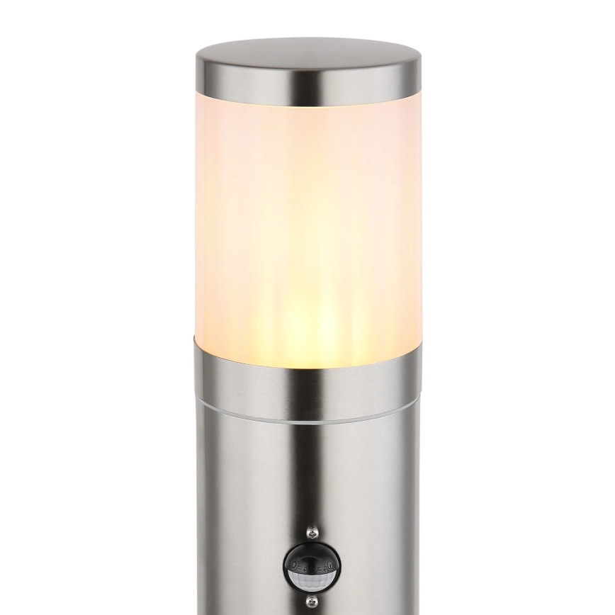 Globo - Lampa med sensor för utomhusbruk 1xE27/60W/230V 80 cm