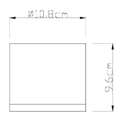 Globo - Taklampa för utomhusbruk 1xGX53/11W/230V IP44