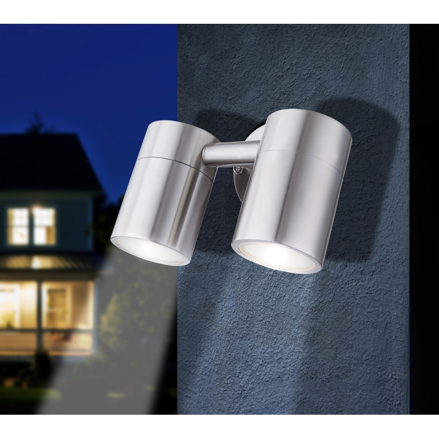 Globo 3207-2L - LED Utomhusbelysning STYLE 2xGU10/5W/230V