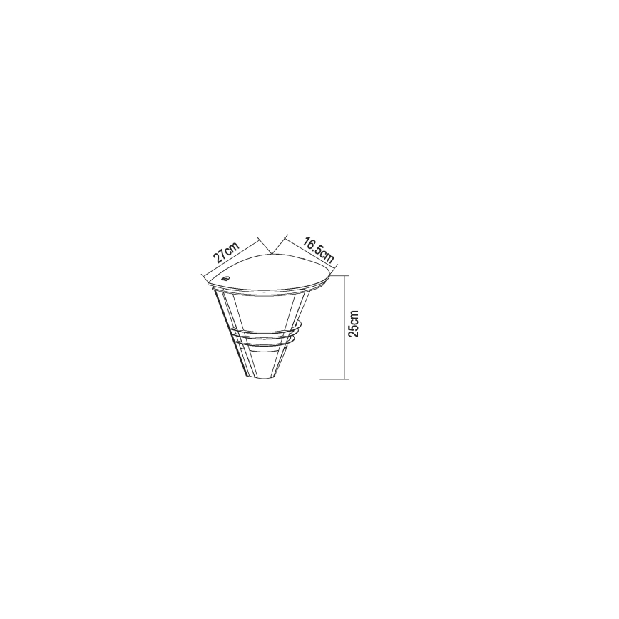 Globo 32093A - Utomhus Väggbelysning  SALLA 1xE27/60W/230V IP44