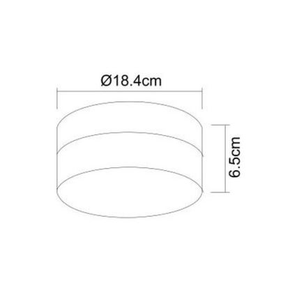 Globo - Badrumslampa 1xE27/60W/230V diameter 18,4 cm IP44