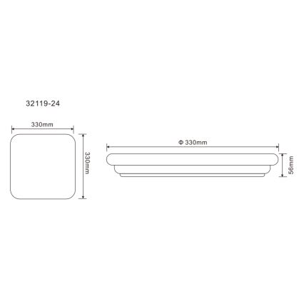 Globo - LED taklampa för utomhusbruk LED/24W/230V IP54