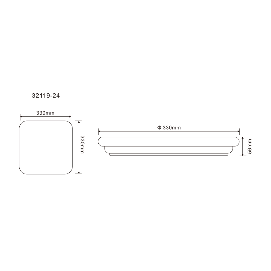 Globo - LED taklampa för utomhusbruk LED/24W/230V IP54