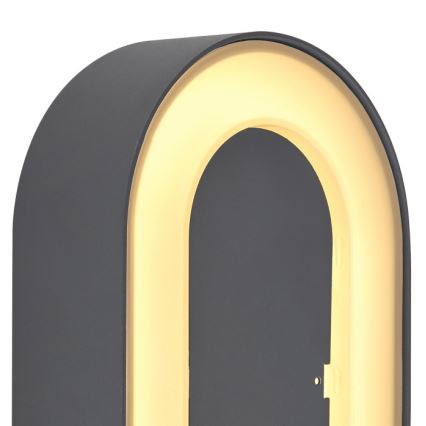Globo - Utomhus LED vägglampa  LED/12W/230V IP65