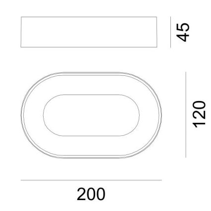 Globo - Utomhus LED vägglampa  LED/12W/230V IP65