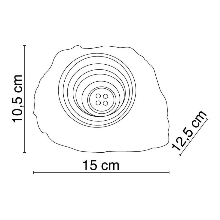 Globo - LED Dekorativ solcell belysning 4xLED/0,06W/3,2V IP44