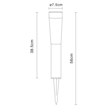 Globo 3303 - Sollampa LED belysning 2xLED/0,06W/3V