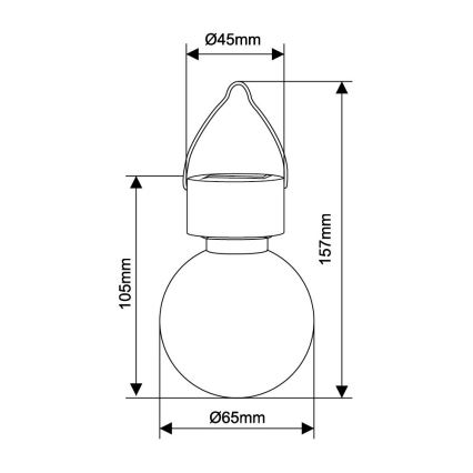 Globo - LED solcellsbelysning LED/0,05W/1,2V IP44