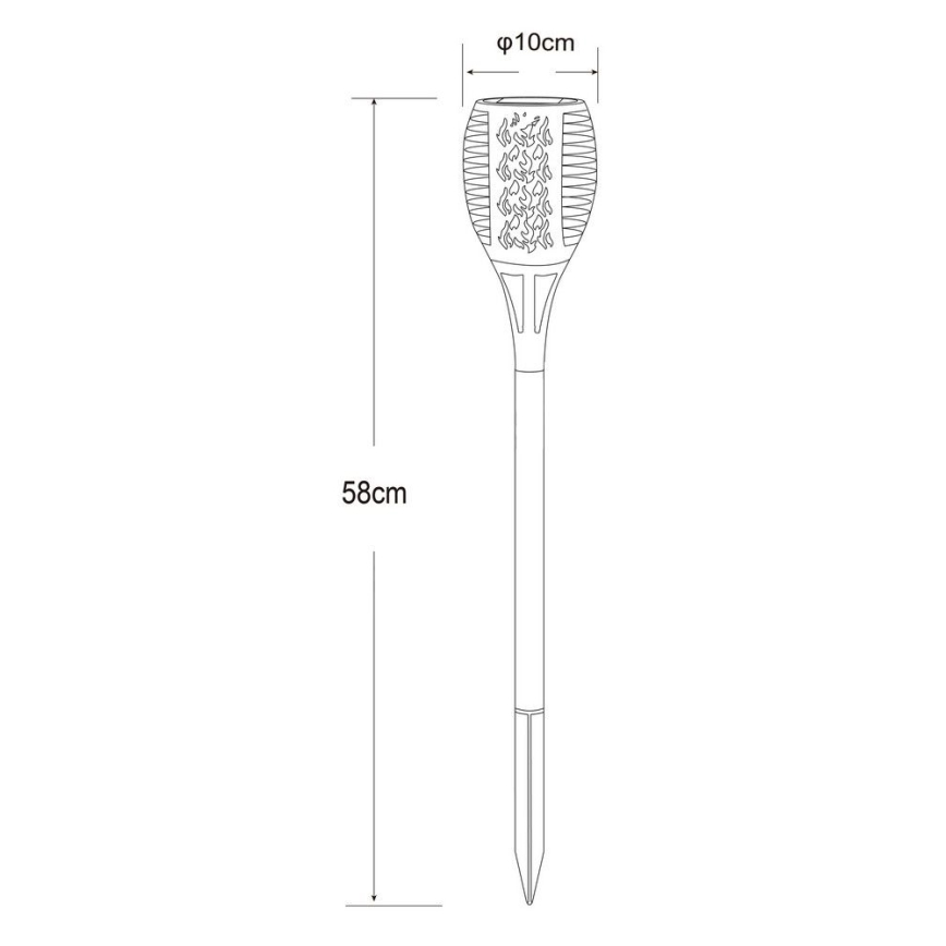 Globo - LED solcellslampa 36xLED/0,1W/1,2V IP44
