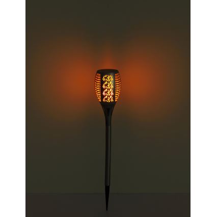 Globo - LED Solcellsbelysning LED/3,6W/3V 1800K IP44 skinande krom
