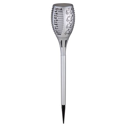 Globo - LED Solcellsbelysning LED/3,6W/3V 1800K IP44 skinande krom