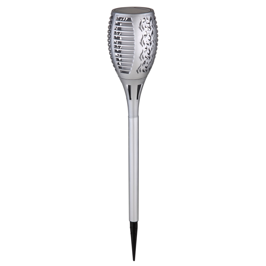 Globo - LED Solcellsbelysning LED/3,6W/3V 1800K IP44 skinande krom