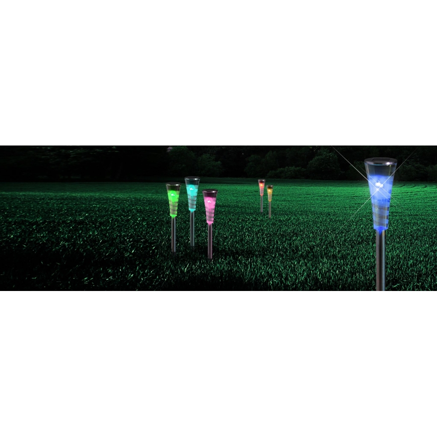 Globo 33079-5 - SET 5x sollampa RGB-LED/0,06W/3,2V