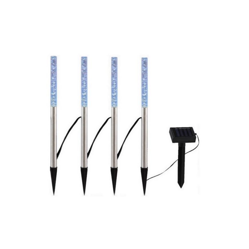 Globo - KIT 4x LED solcellsbelysning 4xLED/0,07W IP44