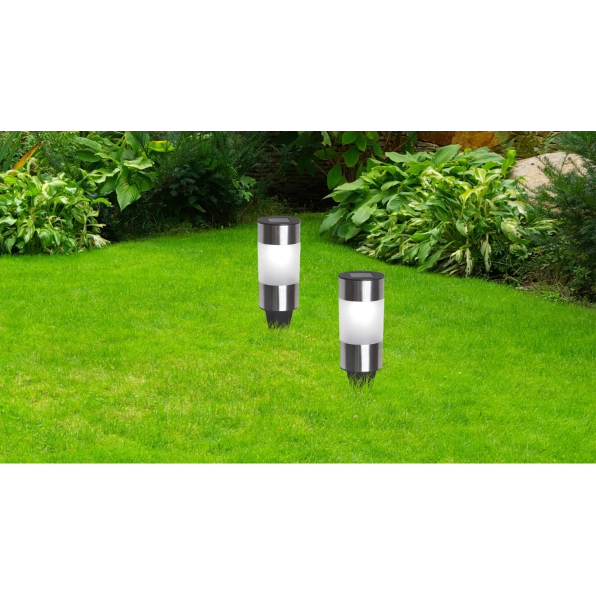 Globo - KIT 3x LED solcellslampa LED/0,06W/3,2V IP44