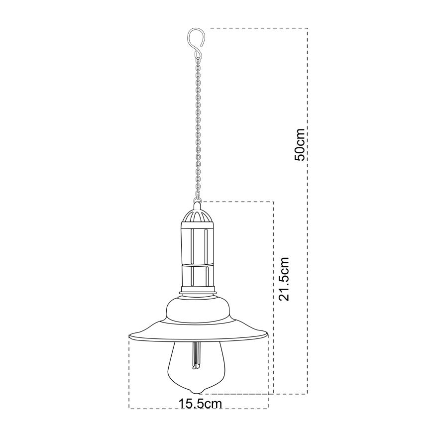 Globo - LED solcellsljuskrona på kedja LED/0,06W/1,2V IP44 150 mAh