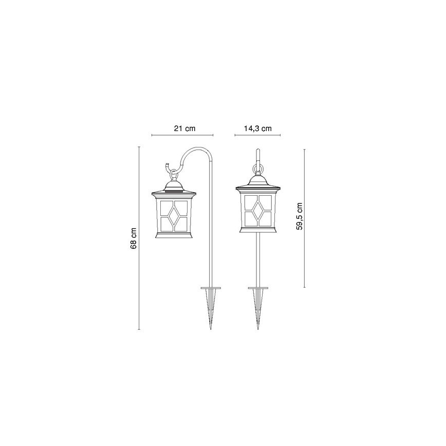 Globo - LED solcellslampa LED/0,05W/3,2V IP44