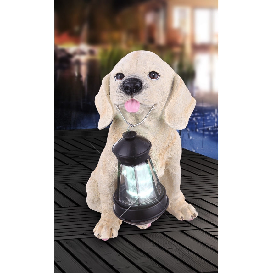 Globo - LED Solcellsbelysning LED/0,06W/3V hund IP44 600 mAh