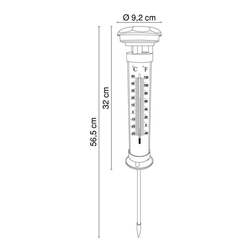 Globo - LED Solcellsbelysning LED/0,06W IP44 600 mAh