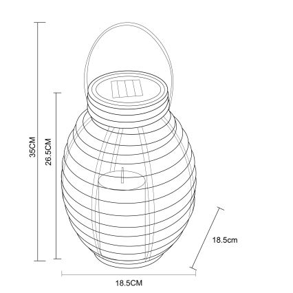 Globo - LED solcellsbelysning LED/0,06W/3,2V IP44 rotting