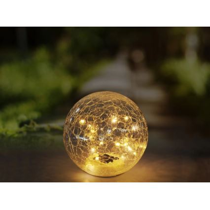 Globo - LED Solarlampa 20xLED/0,06W/3,2V Ø 19,5 cm IP44 600 mAh