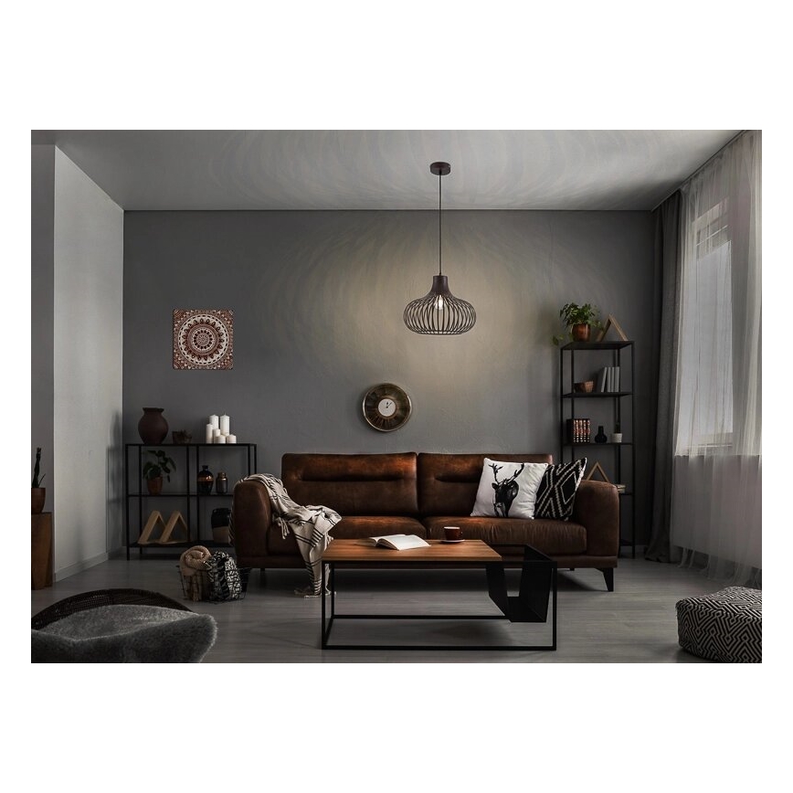 Globo - Ljuskrona med textilsladd 1xE27/40W/230V