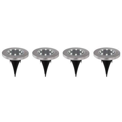 Globo - KIT 4x LED solcellsbelysning LED/0,1W/3V IP44