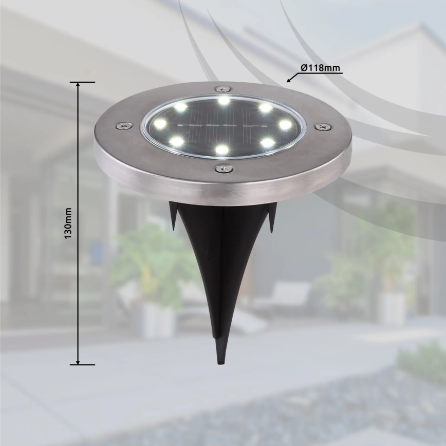 Globo - KIT 4x LED solcellsbelysning LED/0,1W/3V IP44