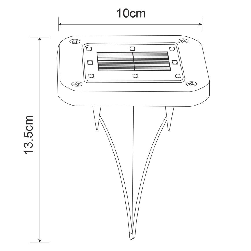 Globo - KIT 2x LED Solcellsbelysning LED/0,8W/1,2V IP44 300 mAh