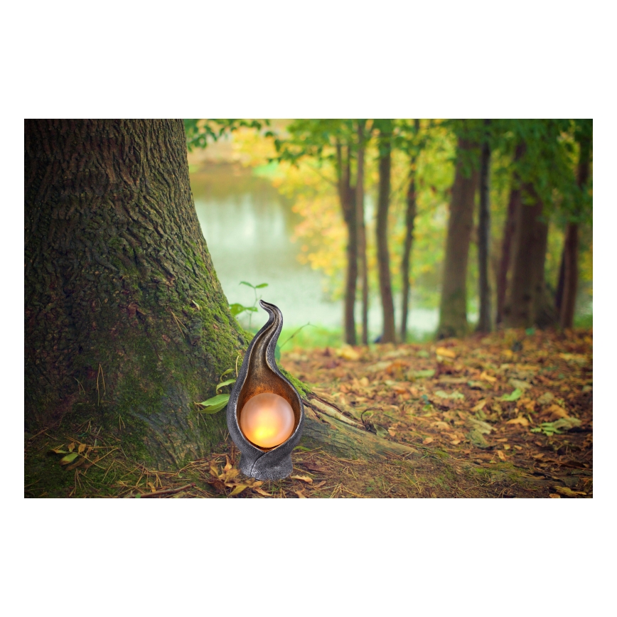 Globo - LED solcellsbelysning LED/2,16W/3V 3000K IP44 silver