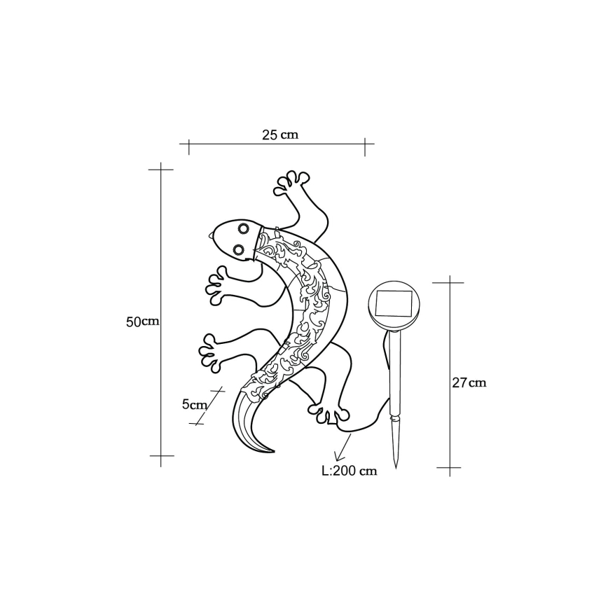 Globo - LED Solcell dekoration LED/0,06W/3V IP44