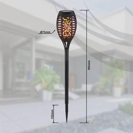 Globo - KIT 3x LED solcellslampa LED/0,1W/3V IP44