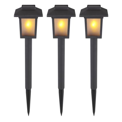 Globo - KIT 3x LED solcellslampa 3xLED/1,2V IP44 200 mAh