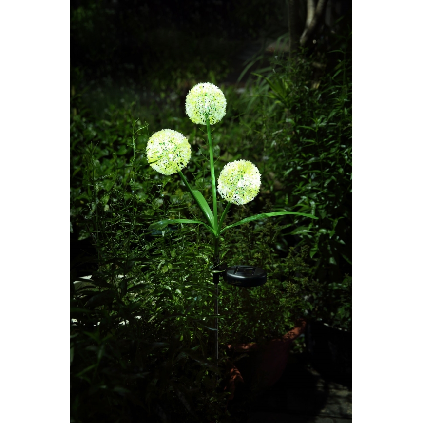 Globo  - LED solcellsbelysning 3xLED/0,06W/3V 5000K IP44 gul