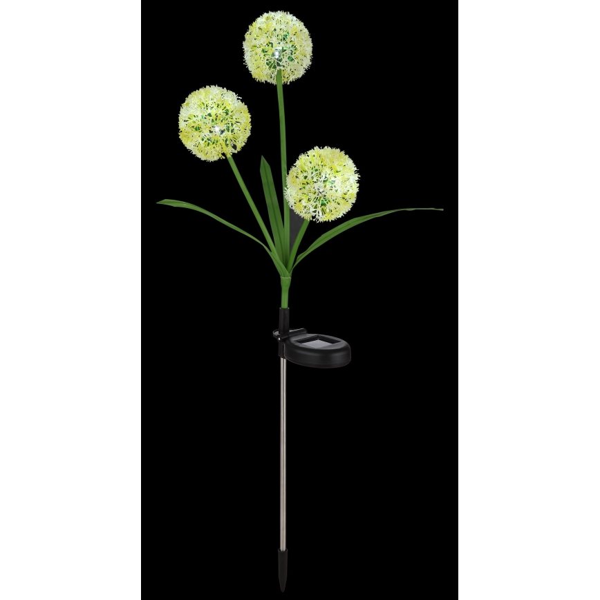 Globo  - LED solcellsbelysning 3xLED/0,06W/3V 5000K IP44 gul