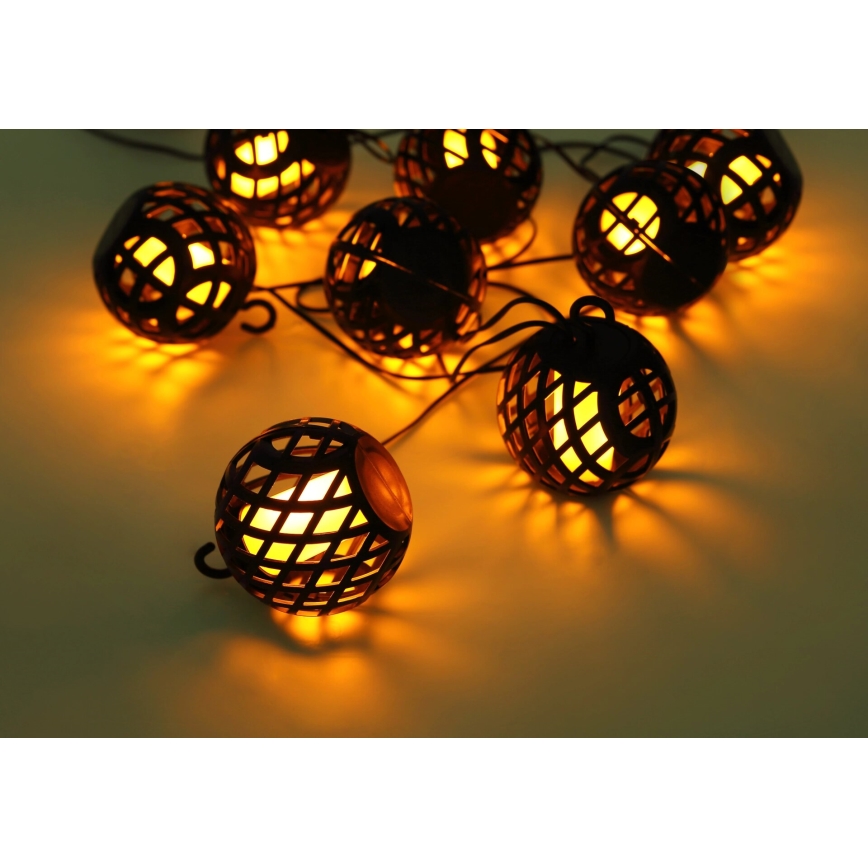 Globo - LED Solcell Dekorativ slinga 98xLED/0,1W/3V 410 cm IP44