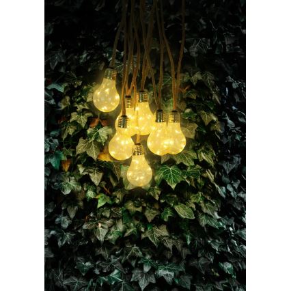Globo - LED Solcell Dekorativ slinga 50xLED/0,06W/3,2V 570 cm IP44
