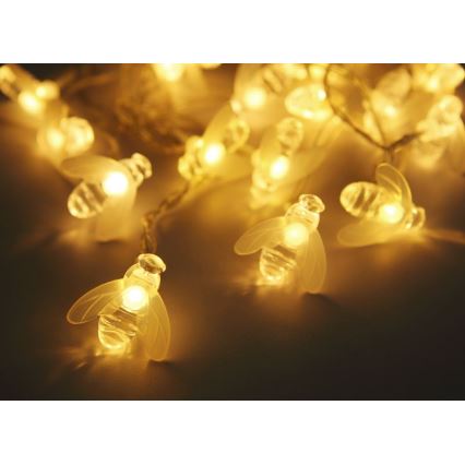 Globo - LED solcellsljusslinga 20xLED/0,06W/3V IP44