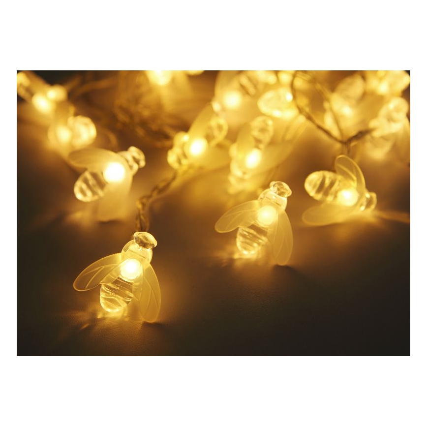 Globo - LED solcellsljusslinga 20xLED/0,06W/3V IP44