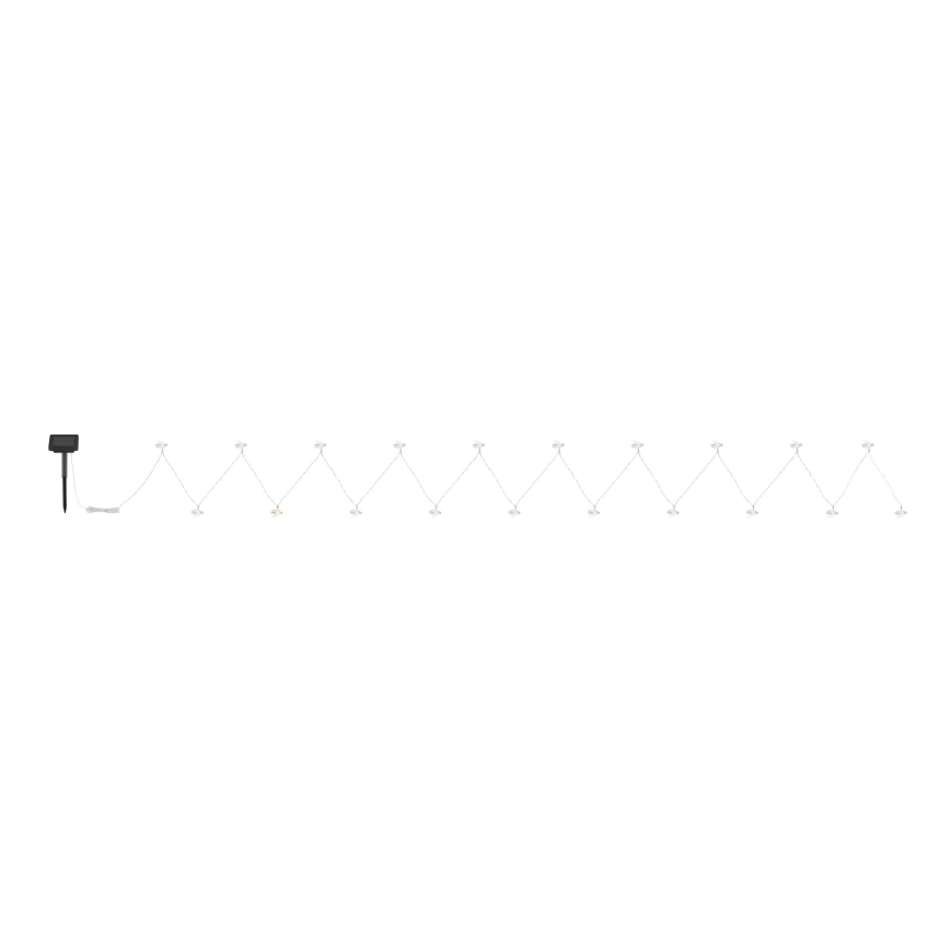 Globo - LED solcellsljusslinga 20xLED/0,06W/3V IP44