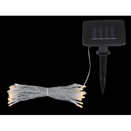 Globo - LED solcellsljusslinga 10 m 50xLED/2,4V IP44