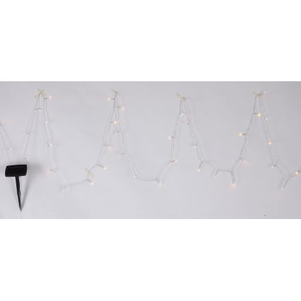 Globo - LED solcellsljusslinga 10 m 50xLED/2,4V IP44