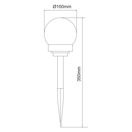 Globo - KIT 3x LED solcellsbelysning LED/0,06W/3V 4000K diameter 10 cm IP44