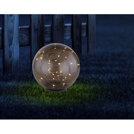 Globo - LED solcellsbelysning 30xLED/0,06W/1,2V diameter 20 cm IP44