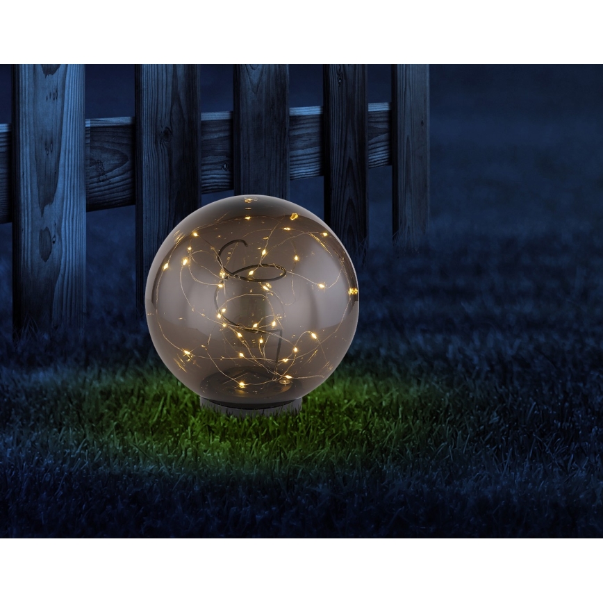 Globo - LED solcellsbelysning 30xLED/0,06W/1,2V diameter 20 cm IP44