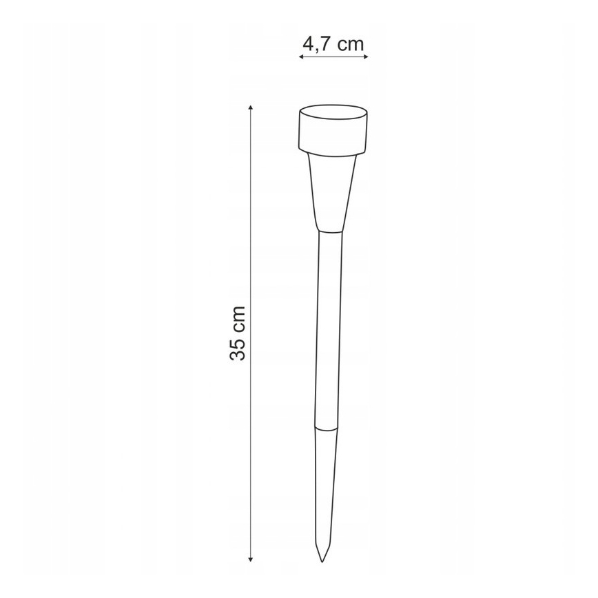 Globo - KIT 6x LED solcellslampa LED/1,2V IP44