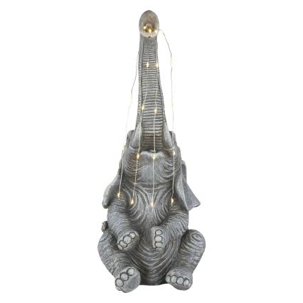 Globo - LED Solcell dekoration 20xLED/0,02W/3V IP44 elefant