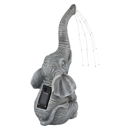 Globo - LED Solcell dekoration 20xLED/0,02W/3V IP44 elefant