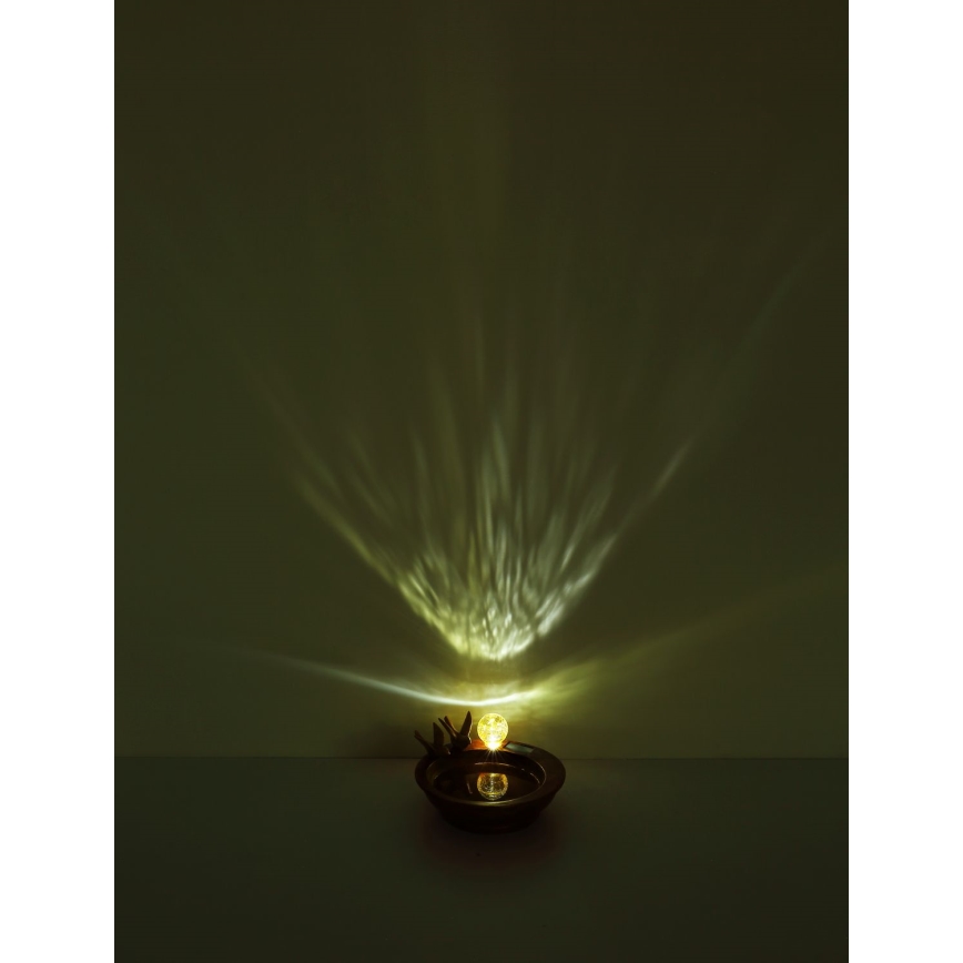 Globo - LED solcellsbelysning LED/0,06W/3V IP44 bird's bath