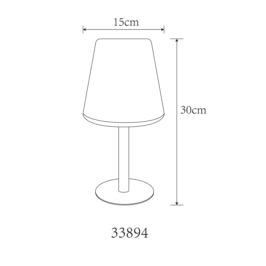 Globo - LED RGB Solcell beröring bordslampa LED/0,1W/3V IP44